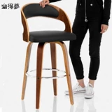 Северный сплошной деревянный бар стул стул стул