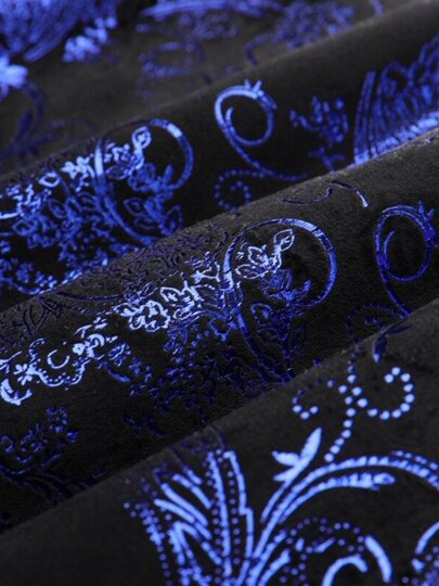 Fashionable and handsome casual formal wear foreign trade business men's three-dimensional tailoring single-breasted white background floral print suit