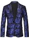 Fashionable and handsome casual formal wear foreign trade business men's three-dimensional tailoring single-breasted white background floral print suit