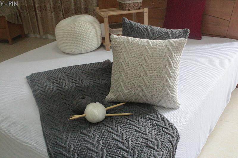 2017 New thick needle wool blanket knitted blanket decorative blanket sofa blanket office carpet photo blanket