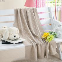 One hundred percent cotton childrens blanket European and American original single knitted blanket summer baby air conditioning blanket cover blanket trolley cover