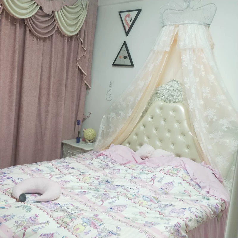 Giường 幔 Công chúa Hàn Quốc trang trí sợi giường màn chống muỗi giường ngủ có thể được kết hợp với kệ lưới chống muỗi mùa hè muỗi - Bed Skirts & Valances