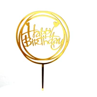 Золотое акриловое кольцо в форме сердца