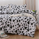 Fashion leopard print black and white cow dalmatian bed sheet single piece pure cotton twill 1.5m1.82.0m bed single 1.2m