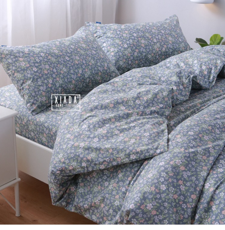 Khăn trải giường bằng vải cotton đơn mảnh 1,2 m 1,5m1,8 2.0 bộ đồ giường cotton đôi bộ ga giường cao cấp