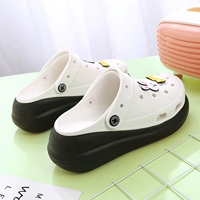 Tide, тапочки в стиле Crocs на платформе, модные мюли, подходят для подростков, закрытый носок, подходят для носки на улице, легко надевать