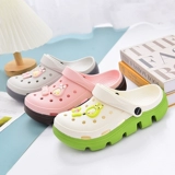 Tide, тапочки в стиле Crocs, нескользящие ультрамягкие мюли на платформе, спортивная пляжная обувь для отдыха, подходят для носки на улице, популярно в интернете