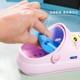 Tide, нескользящие тапочки в стиле Crocs на платформе, милые пляжные мюли, закрытый носок, подходят для носки на улице, коллекция 2023
