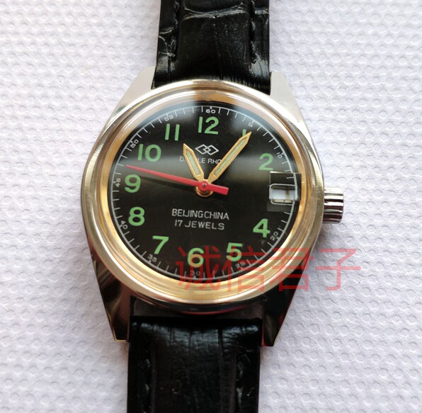 Stock Beijing Watches Mills Double Rhombus Machinery Glass Mirror Women Watches manual upper chord chain Retro nostalgia neutral North Table