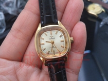 Stock Jilin Watch Factory Brand new Jixing Square retro glass mirror manual mechanical movement Leather belt womens watch