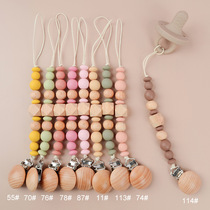 Baby products pacifier chain anti-falling INS teether chain spacer octagonal beads