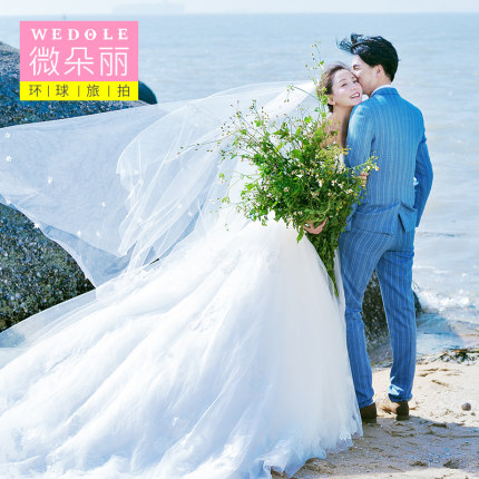 微朵丽巴厘岛婚纱摄影结婚照海景唯美小清新蜜