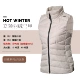 Li Ning xuống vest nữ tập áo ấm cổ áo đứng cổ đông 80% trắng xuống quần áo thể thao AMRN018