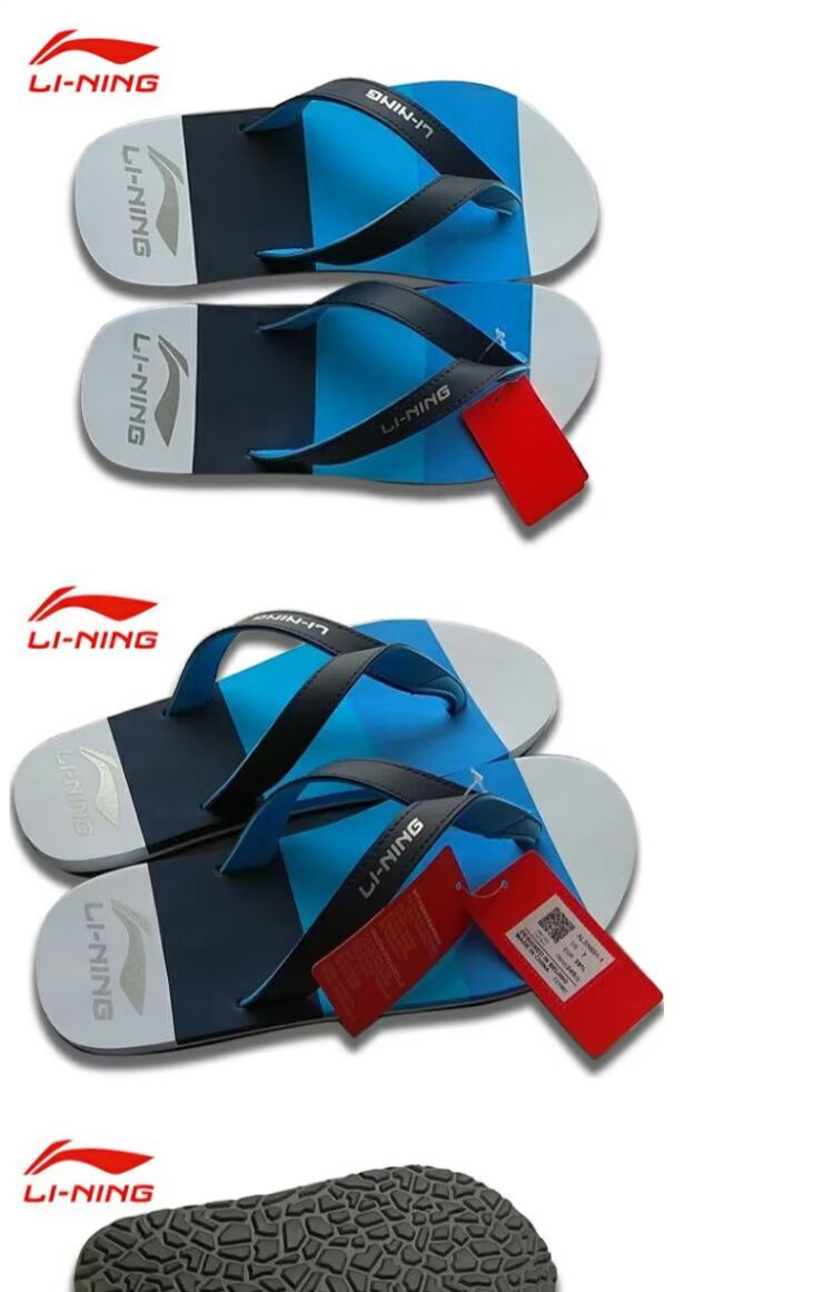 Li Ning dép nam dép mùa hè 2019 mới chống trơn xu hướng trong nhà đế mềm đế mềm đi biển đế xuồng - Dép thể thao dép versace