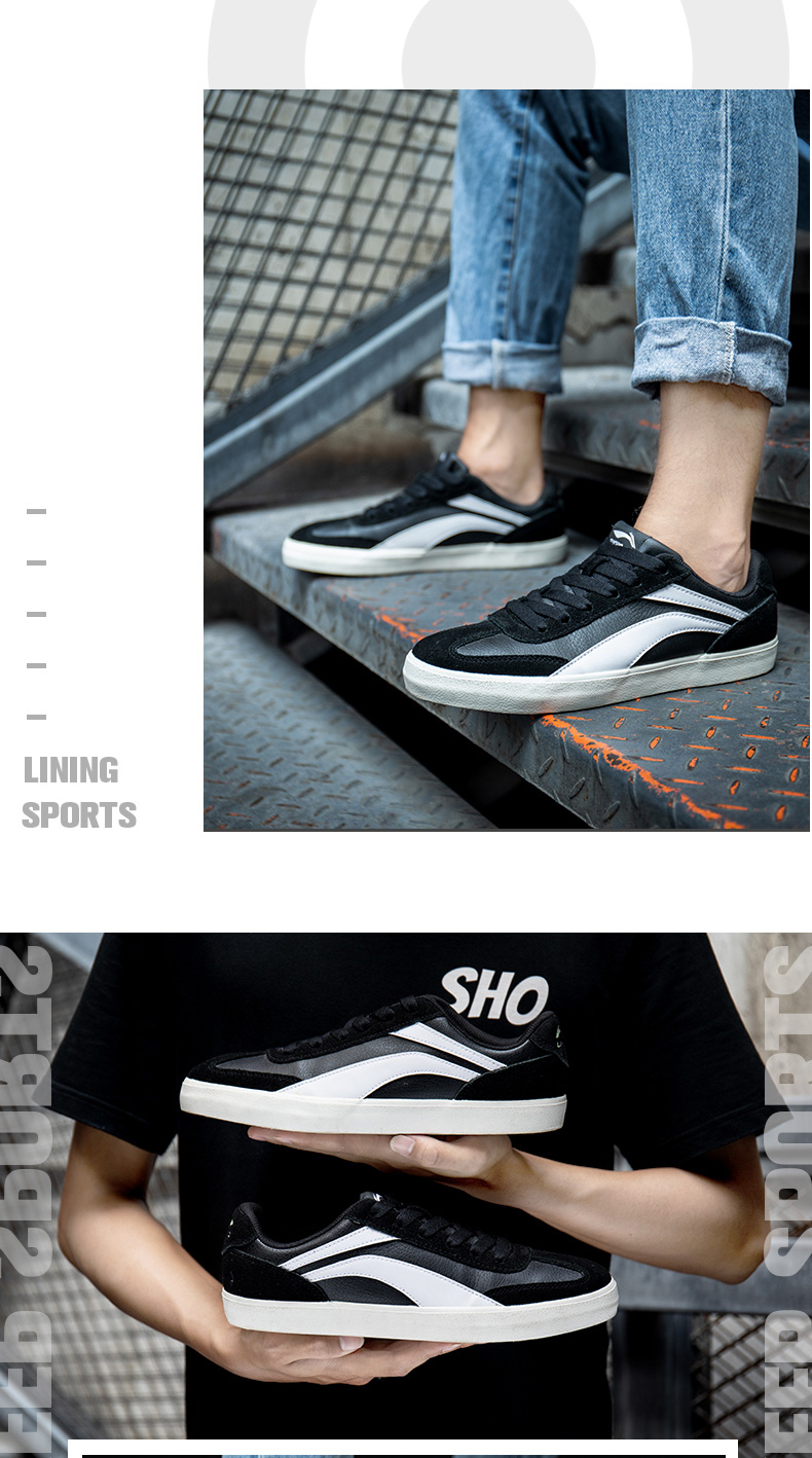 Giày nam Li Ning 2018 mới mùa thu và mùa đông đích thực air Force one sneakers chạy giày thấp để giúp giày nam thông thường giày thể thao đẹp
