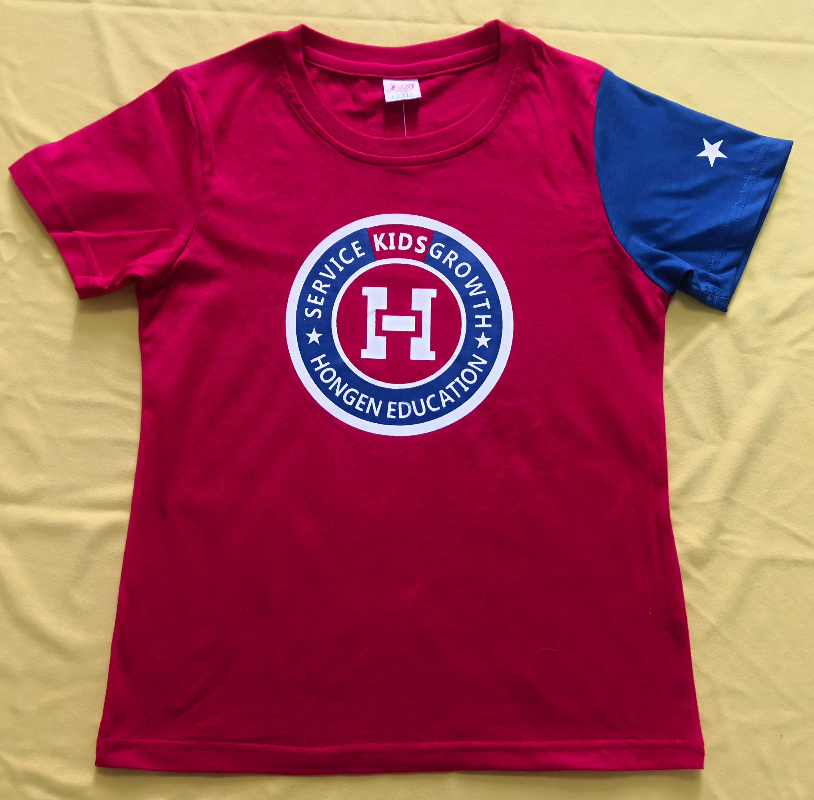 Meili De Hongen American English Summer T-shirt Cotton Kindergarten Customized