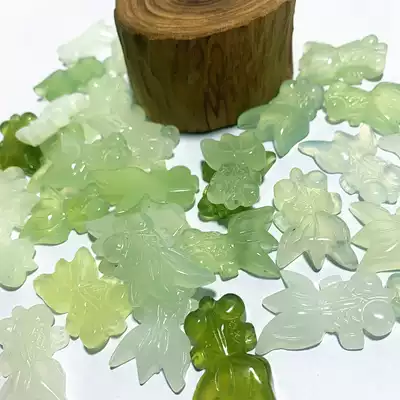 Natural jade pendant Jade small goldfish Jade diy small parts natural jade Jade full hall jade pendant