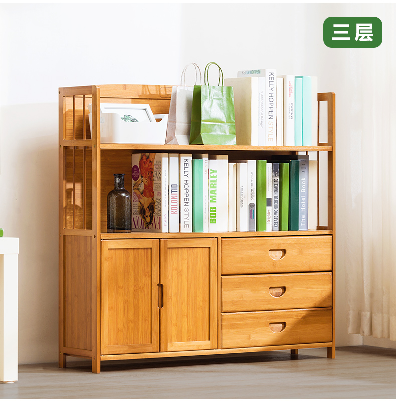 Ngựa gỗ kệ sách đơn giản lưu trữ sàn phòng khách gỗ rắn bàn trẻ em lưu trữ hàng đầu học sinh nhỏ tủ sách đơn giản - Kệ gia sach
