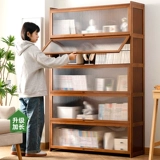 Книжная полка, книжный шкаф из натурального дерева, простой стенд для спальни