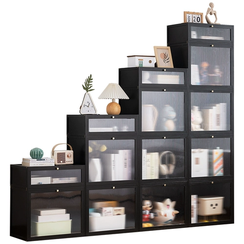 Современный и минималистичный книжный шкаф, стенд, книжная полка из натурального дерева, коробочка для хранения