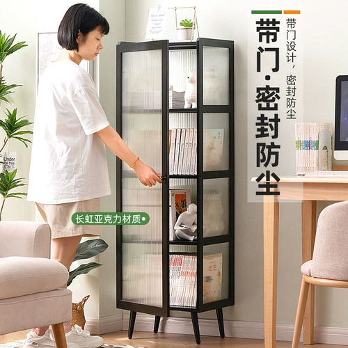 Книжная полка, многослойный книжный шкаф, простая система хранения из натурального дерева