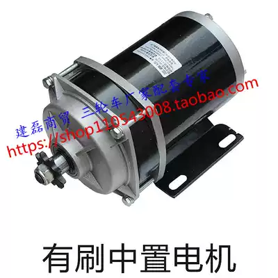 Electric tricycle motor center chain type brush 24v48v350w750w500w Motor modified machinery