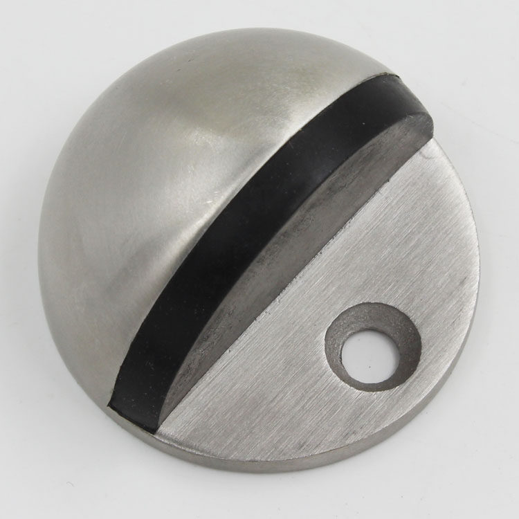 New Precision Foundry 304 Stainless Steel Wire Drawing Door Blocking door Choke Turtle Top Rubber Bumper against Collision Door Stopper