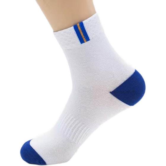 10双袜子男女通穿纯棉中筒袜夏季防臭吸汗透气男士四季运动长袜M