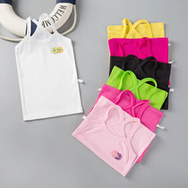 Summer girls long vest suspenders childrens clothing womens treasure cotton vest childrens sleeveless baby wear a bottom coat