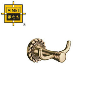 Janoje Eugéo style cloak hook bathroom solid hanging clothes hook pure copper hook solid wall single nail hook AC65-702