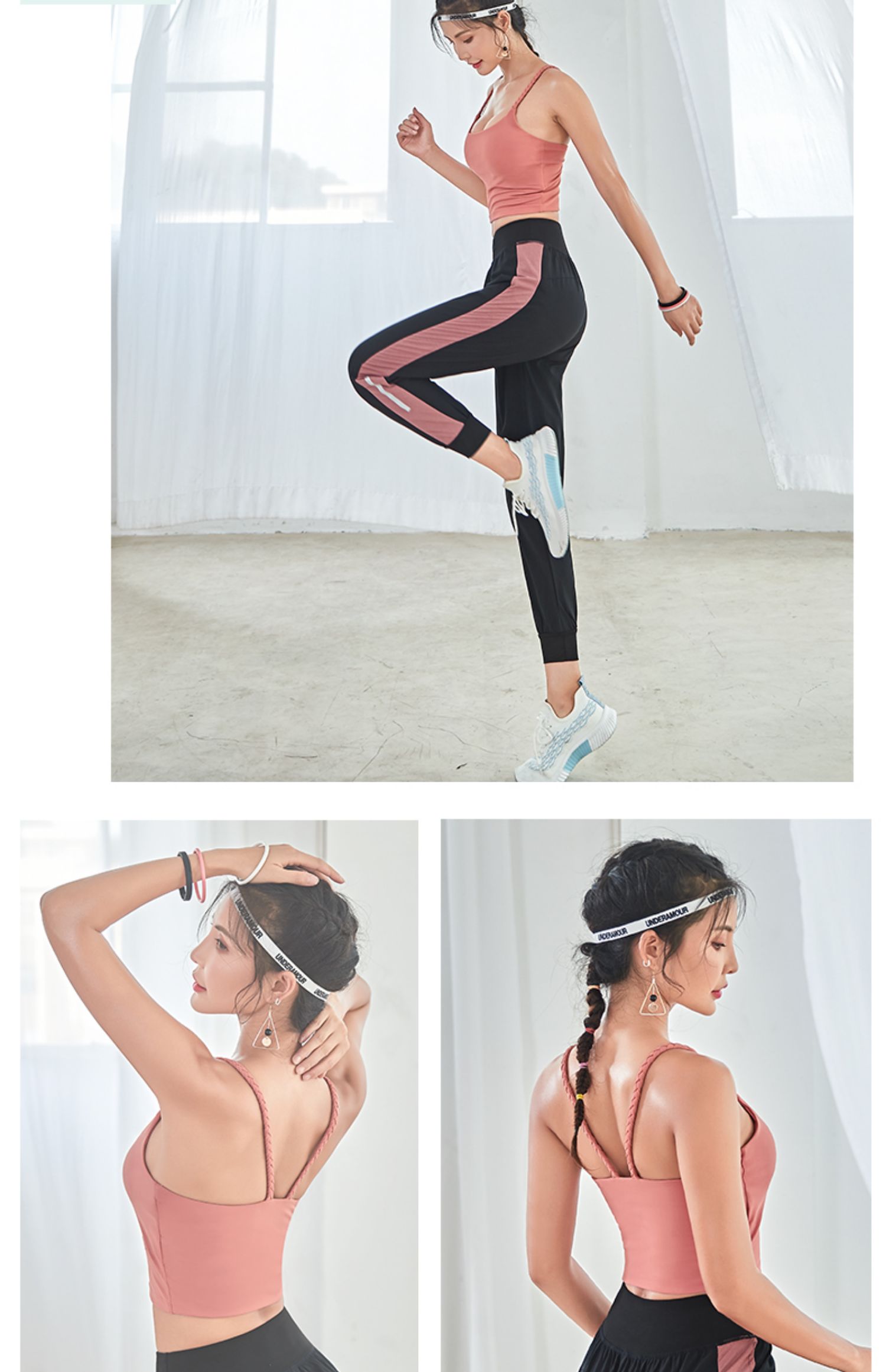 Không được bổ sung Áo vest thể thao chống sốc cao Mặc phụ nữ làm đẹp trở lại Đồ lót yoga chạy áo ngực thể dục chống chảy xệ - Đồ lót thể thao áo thun gym