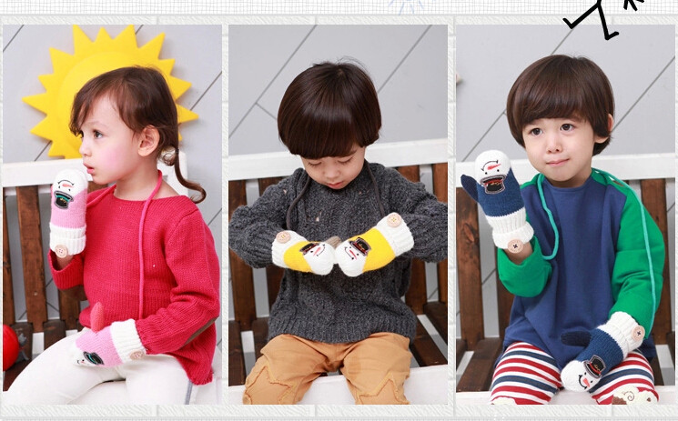 Gants pour enfants en de laine - Ref 2146634 Image 12