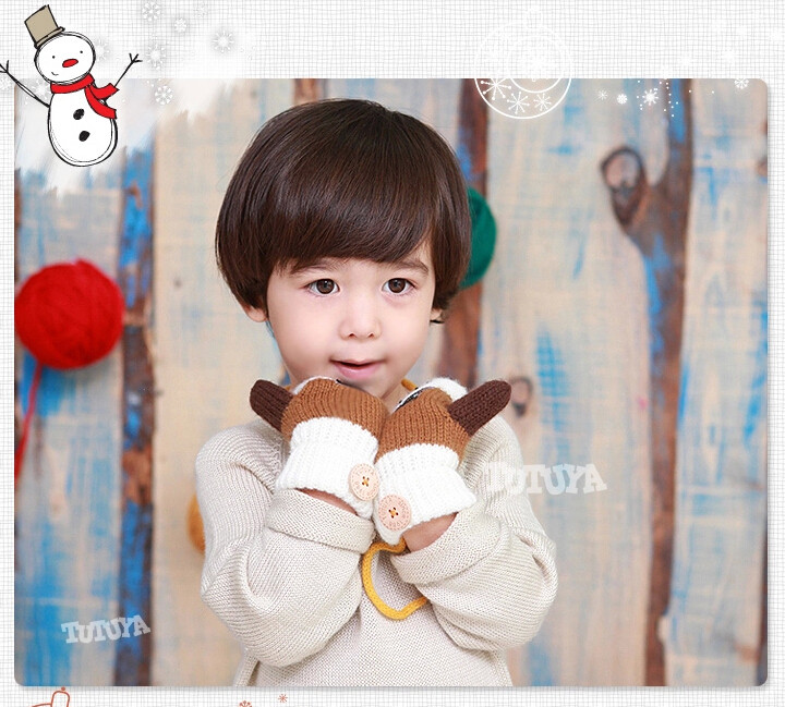 Gants pour enfants en de laine - Ref 2146634 Image 10