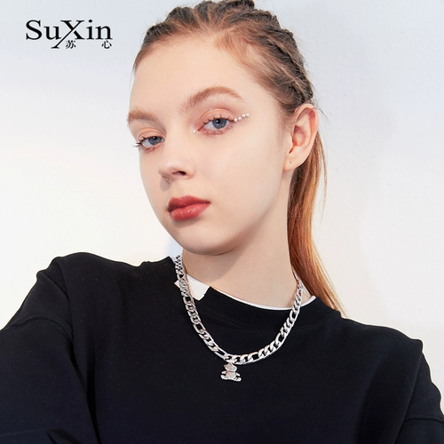 苏心 Небольшая дизайнерская подвеска, ожерелье, универсальный свитер, цепочка