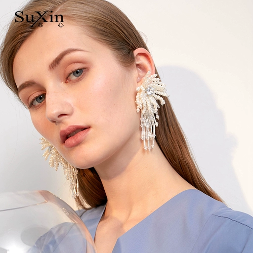苏心 Модные универсальные серьги, коллекция 2021, популярно в интернете