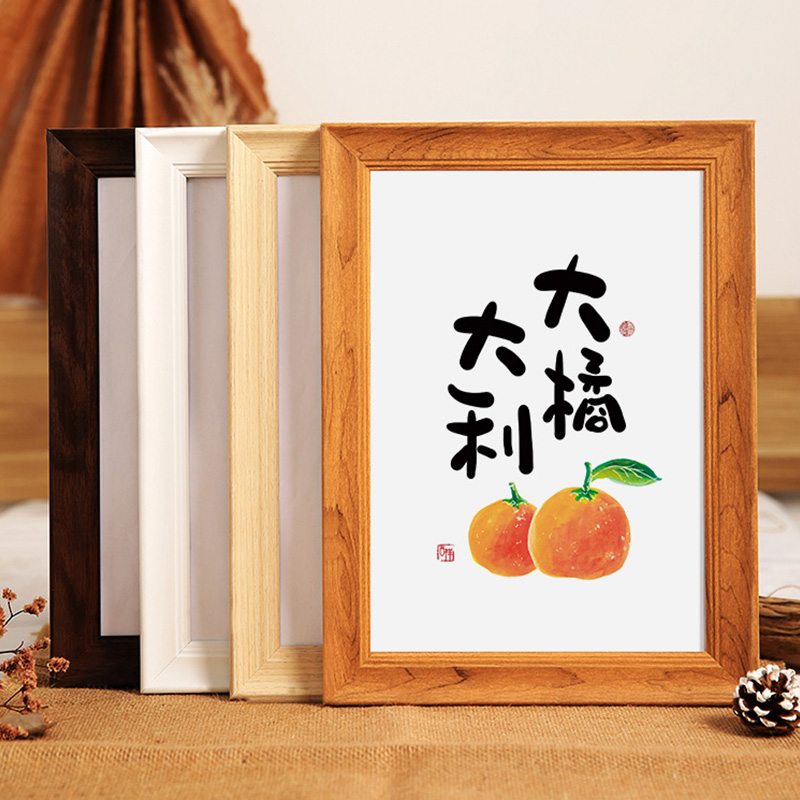 Nordic photo frame hanging wall 4k open 8k large size children's frame mounting a4A3 sketching oil painting Puzzle Frame Custom