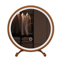 Light luxury large desktop desktop makeup mirror bedroom Internet celebrity dressing table beauty salon LED light smart fill-in mirror