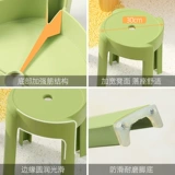 Домашняя маленькая квартира обеденный стул Современный простой и толстый пластиковый стул может сложить столец стола стола стола запасной стул запасной стул