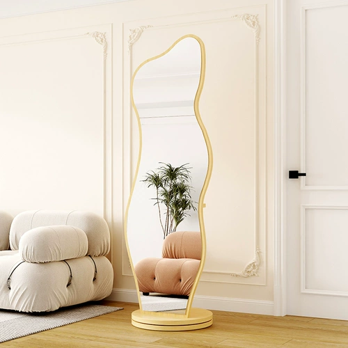 Вращающееся зеркало, зеркало для примерки, вешалка для одежды, встроенное домашнее зеркало для примерки, съемное зеркало в полный рост, встроенное напольное зеркало для пальто и шляпы.