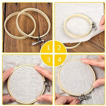Cross Embroidered bamboo embroidered Bamboo Circle Hand Tool Embroidery Accessories Ring Flower Tighten Round Brace Frame Embroidery Frame