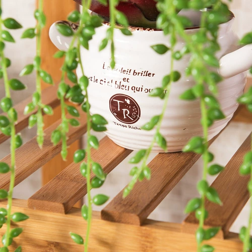 Поли -флезийский балкон -балкон цветочный горшок стойка многослойное дерево