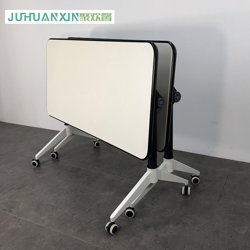 Folding conference table long strip mobile desk multifunctional activity table school educational institution training table and chair combination