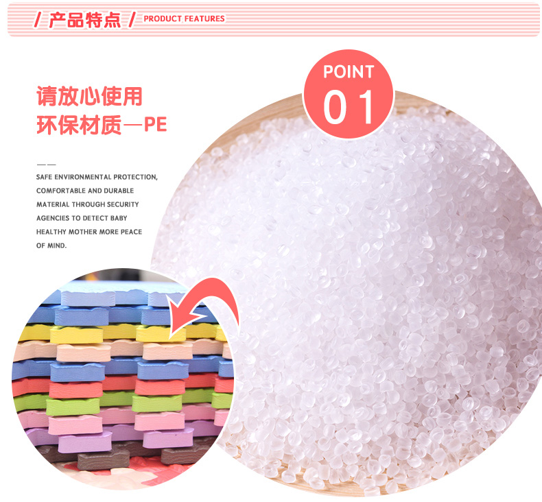 Lớn thả kháng đệm pad khâu bọt dày pad trẻ em Thảm phòng ngủ nhà lát sàn mat mat bò - Thảm sàn tấm xốp lót sàn
