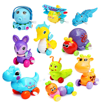 Babies children boys and girls frogs small animals car airplanes toys chain clockwork toys 1-2-3 years old