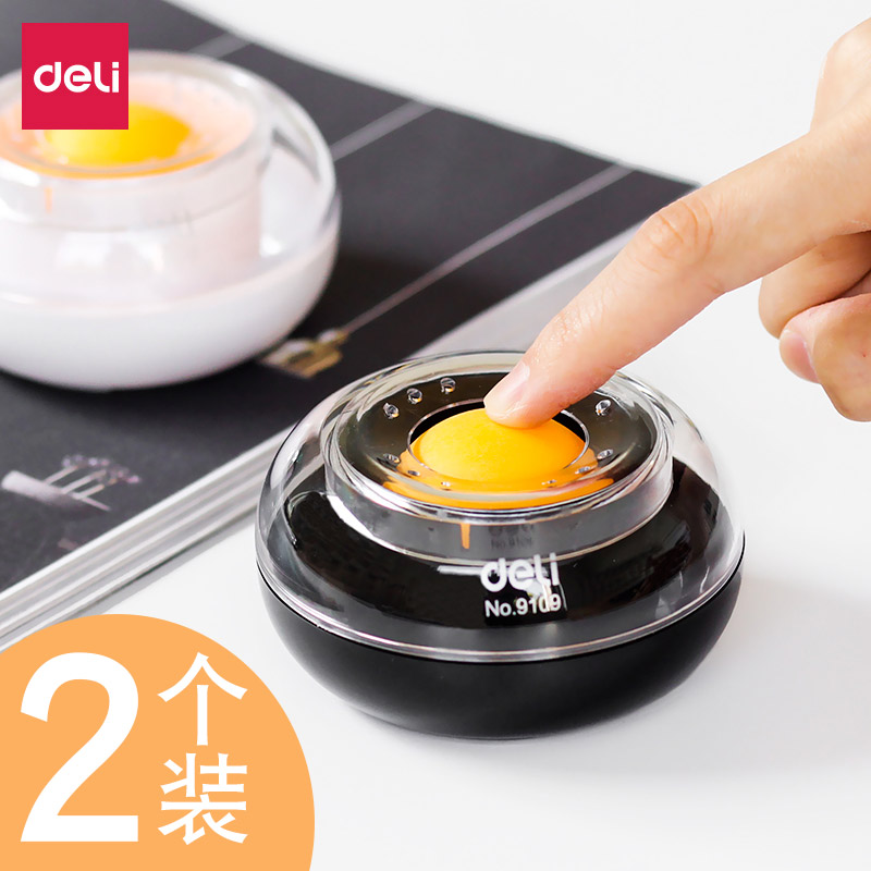 Able wet hand instrumental Finance Special point banknote cylinder Number of money Baosome Sponge Cylinder Stained water Dip Water Box Creativity Check Money Office Supplies Page-turner Finger Cashier Finger Cash liquid point Water-Taobao