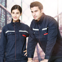  Work clothes suit mens labor insurance clothes wear-resistant spring and autumn long-sleeved engineering clothes auto repair workers workshop tooling custom factory clothes