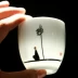 Bộ ấm trà Kung Fu chén sứ lớn màu trắng sứ vẽ tay mỏng lốp chủ sáng tạo tách trà Puer tách tùy chỉnh - Trà sứ