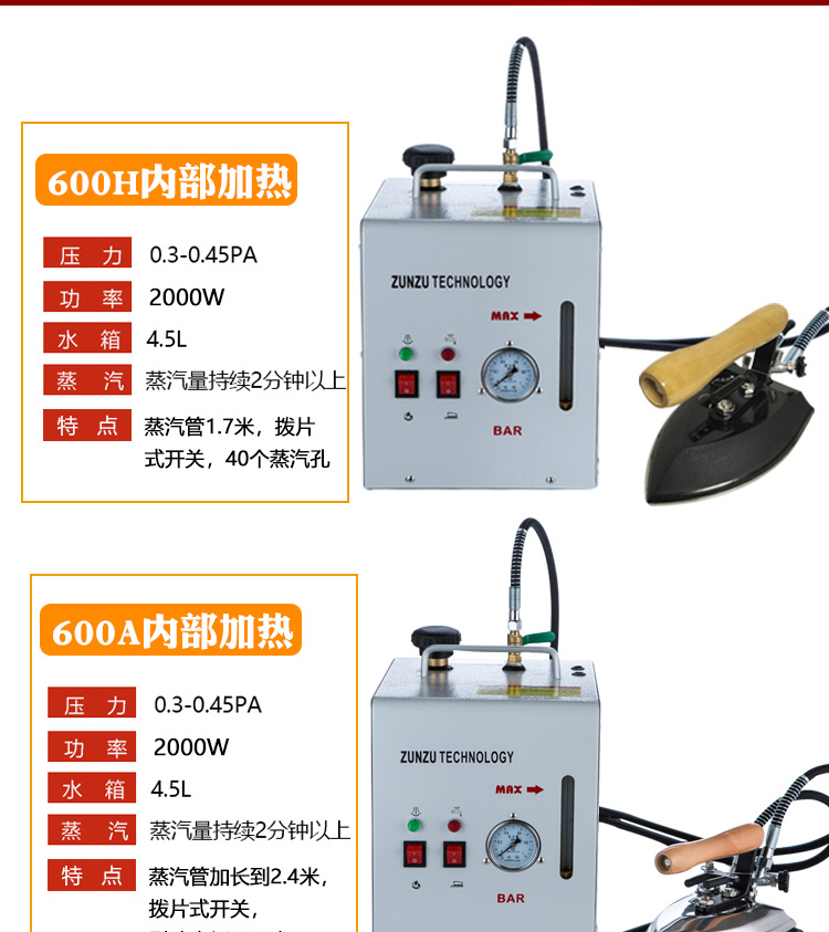 Cao cấp chai hơi nước sắt cổ điển sắt công nghiệp sắt quần áo rèm khô chất tẩy rửa nhà nồi hơi loại bàn là hơi nước kangaroo