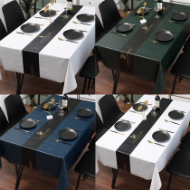 Coffee table table mat 2021 new tablecloth high-end sense light luxury modern rectangular Nordic style long table thick table cloth