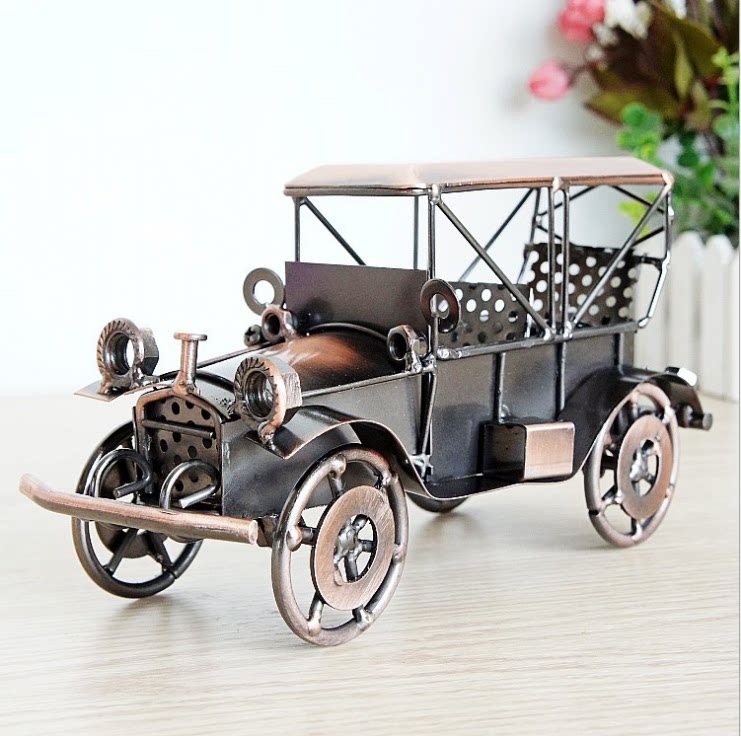 Special Price 24 Alloy 1924 Metal Craft Gift Hem Accessories Old Lord Car Model Swing car Motor II Color Optional Q84